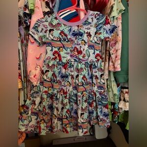 Showstoppers Disney’s The Little Mermaid Ariel Short Sleeve Twirl Dress 2T GUC
